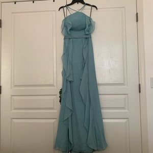 🌸 Vera Wang Dusty Blue Bridesmaids Dress 🌸